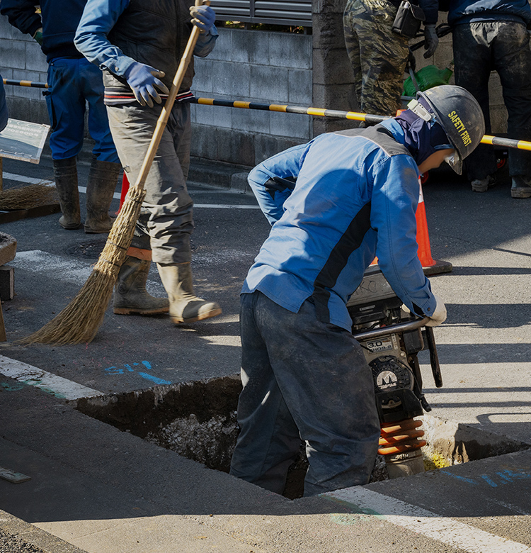 公共工事から解体外構・下水工事まで対応